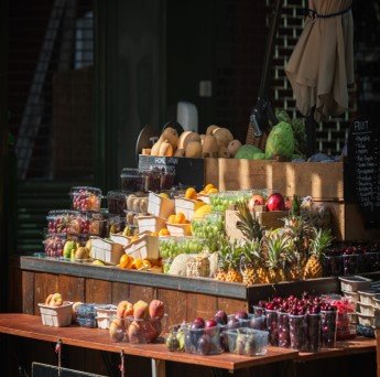 Family picnic at transit hub