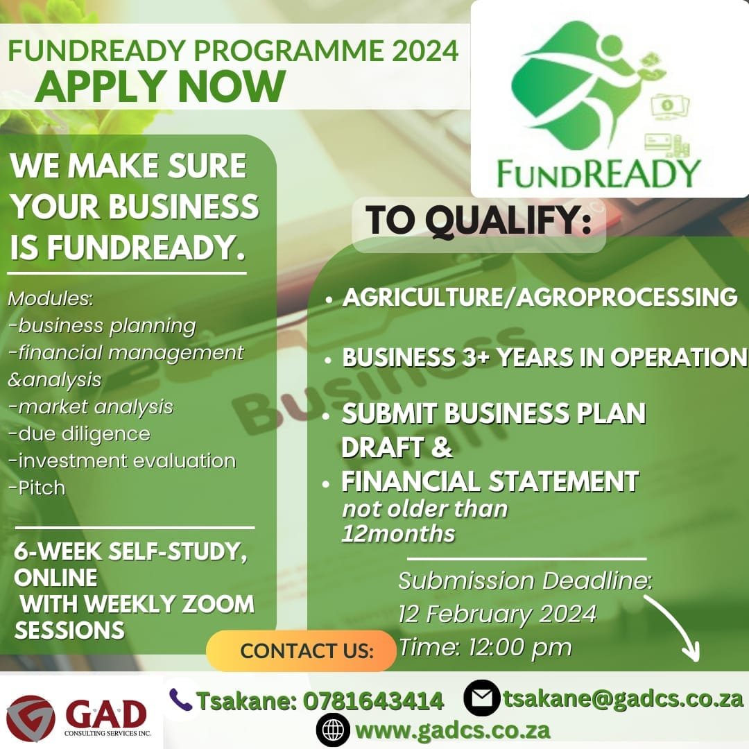Funding readiness support for SMEs in South Africa